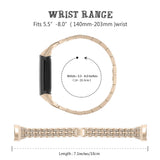 Glamorous Metal Strap for Fitbit Charge 5 & Charge 6