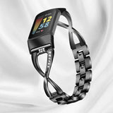 Rhinestone Glamorous Metal Strap for Fitbit Charge 5 & Charge 6