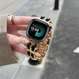 Fitbit Versa Strap | Fitbit Versa 2 Strap | Fitbit Versa Lite Strap | Leather Chain Strap/Band | 10 Colours Available