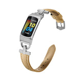 Fitbit Charge 5 Strap | Fitbit Charge 6 Strap | D-Shaped Connector Leather Strap (6 Colours Available)