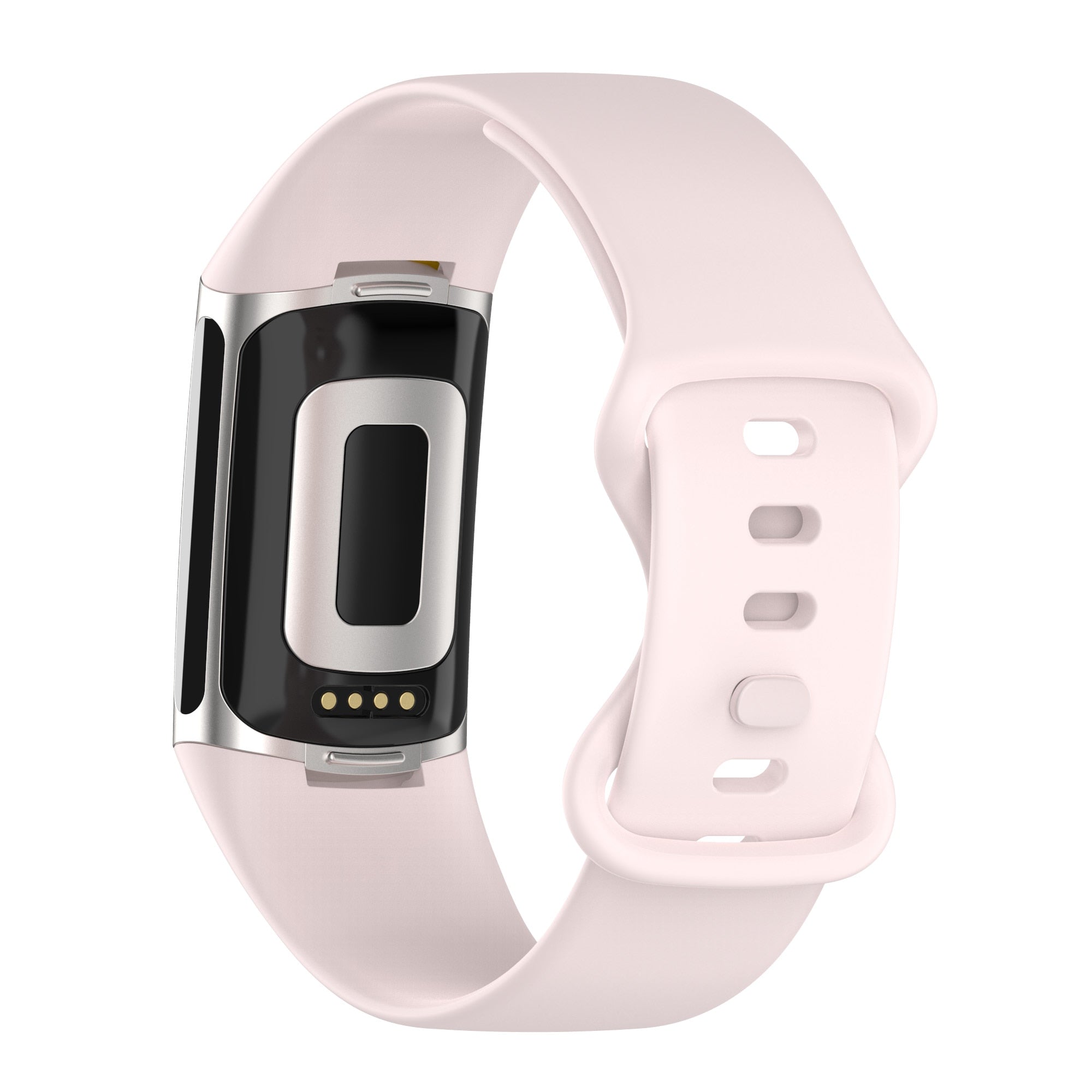 Fitbit Charge 5 Strap | Fitbit Charge 6 Strap | Light Pink Silicone St ...