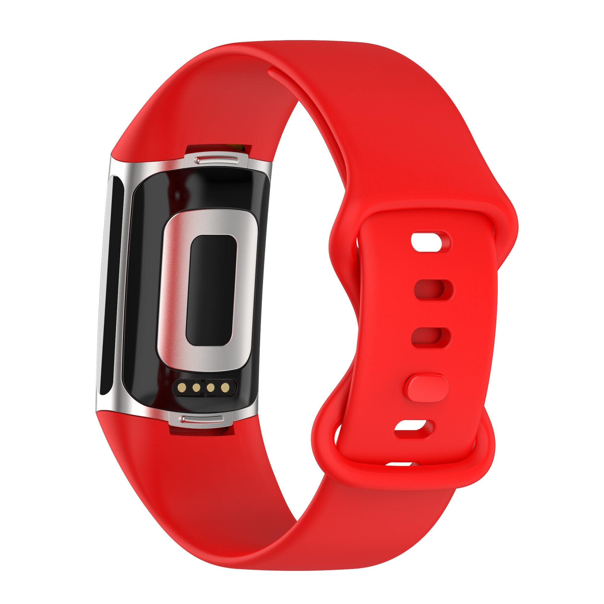 Fitbit Charge 5 Strap | Fitbit Charge 6 Strap | Red Silicone Strap/Ban ...