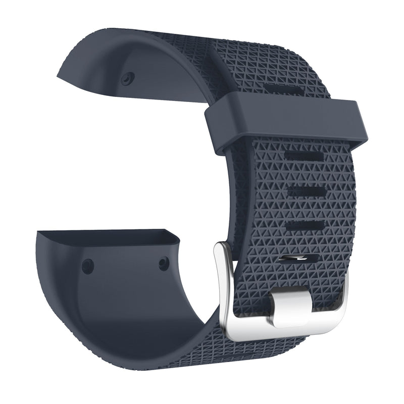 For Fitbit Surge | Grained Silicone Strap | Rock Blue