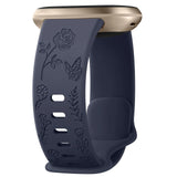 Fitbit Sense 2 Strap | Fitbit Versa 4 Strap | Floral Silicone Strap (11 Colours Available)
