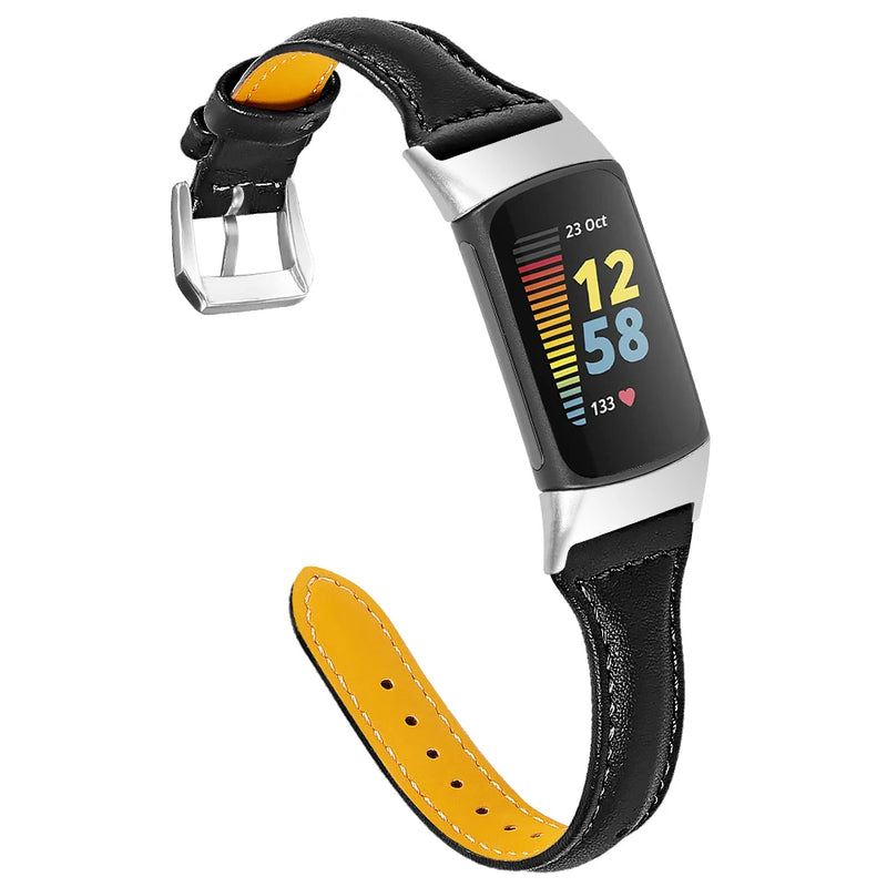 Fitbit Charge 3 Strap | Fitbit Charge 4 Strap | Premium Slim Leather Strap | 11 Colours Available