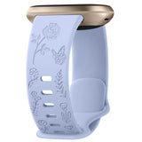 Fitbit Sense 2 Strap | Fitbit Versa 4 Strap | Floral Silicone Strap (11 Colours Available)