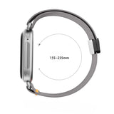 Adjustable Nylon Loop Strap for Google Fitbit Edge with Orange Accent