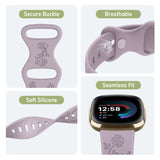 Fitbit Sense 2 Strap | Fitbit Versa 4 Strap | Floral Silicone Strap (11 Colours Available)