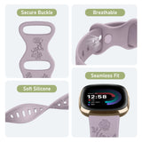 Floral Silicone Strap for Fitbit Sense & Versa 3