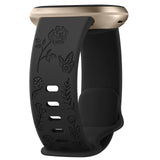 Fitbit Sense 2 Strap | Fitbit Versa 4 Strap | Floral Silicone Strap (11 Colours Available)