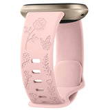 Floral Silicone Strap for Fitbit Sense & Versa 3