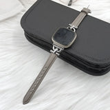 Fitbit Sense 2 Strap | Fitbit Versa 4 Strap | D-Shaped Connectors Leather Strap (5 Colours Available)