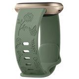 Floral Silicone Strap for Fitbit Sense & Versa 3