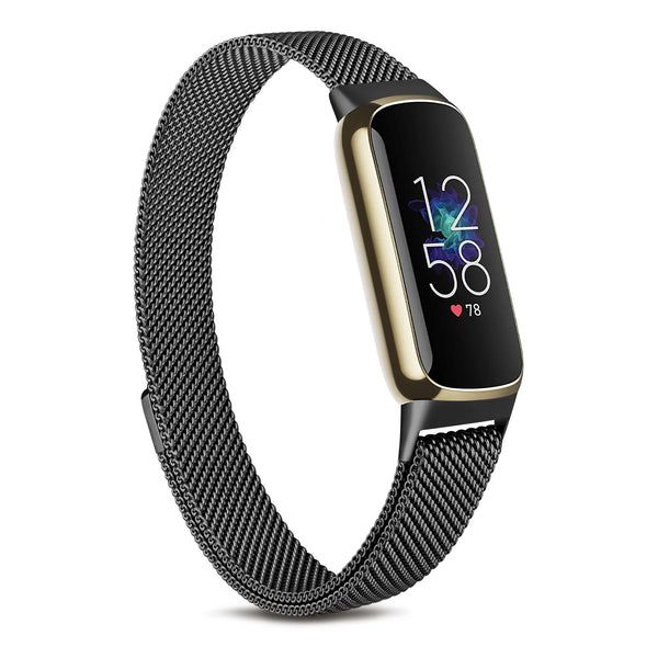 Fitbit Luxe Strap | Premium Milanese Strap | Black