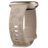 Fitbit Sense 2 Strap | Fitbit Versa 4 Strap | Floral Silicone Strap (11 Colours Available)