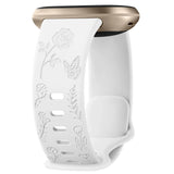 Fitbit Sense 2 Strap | Fitbit Versa 4 Strap | Floral Silicone Strap (11 Colours Available)