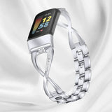 Rhinestone Glamorous Metal Strap for Fitbit Charge 5 & Charge 6