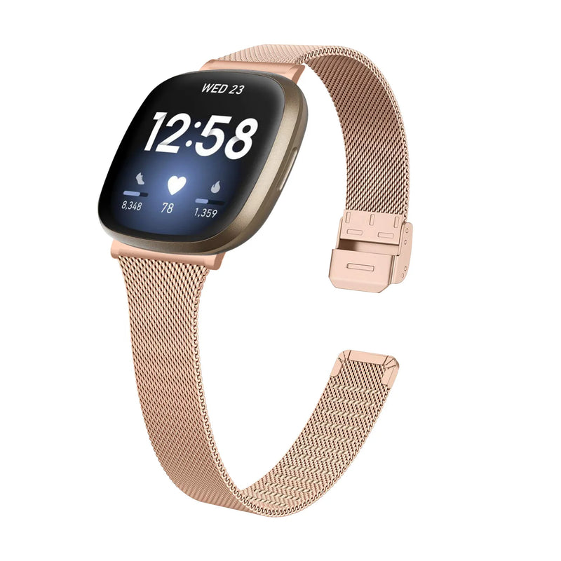 Fitbit Sense 2 Strap | Fitbit Versa 4 Strap | Slim Milanese Strap (7 Colours Available)