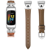 Fitbit Charge 5 Strap | Fitbit Charge 6 Strap | D-Shaped Connector Leather Strap (6 Colours Available)