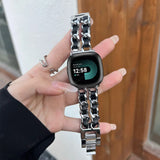 Fitbit Versa Strap | Fitbit Versa 2 Strap | Fitbit Versa Lite Strap | Leather Chain Strap/Band | 10 Colours Available